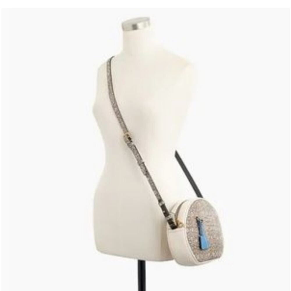 J. Crew Crossbody Bag in Cream and Blue